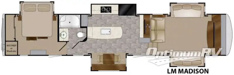 2016 Heartland Landmark 365 Madison Floorplan Photo