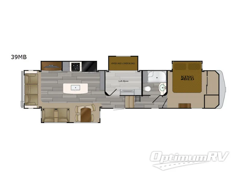 2018 Heartland Bighorn Traveler 39MB Floorplan Photo