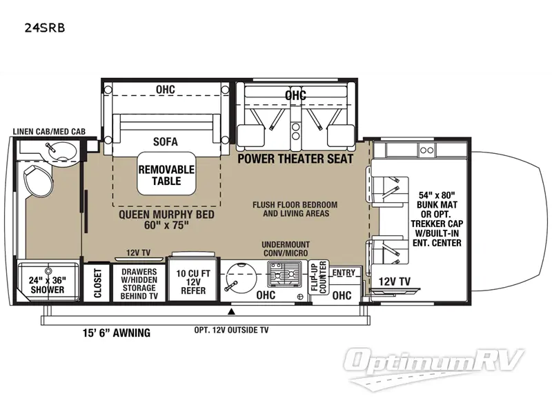 2024 Forest River Solera 24SRB Floorplan Photo