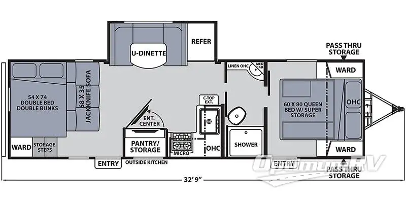 2022 Coachmen Apex Ultra-Lite 266BHS RV Floorplan Photo