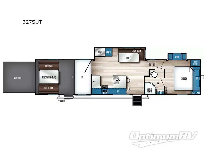 2024 Forest River Vengeance Rogue SUT 327SUT RV Floorplan Photo