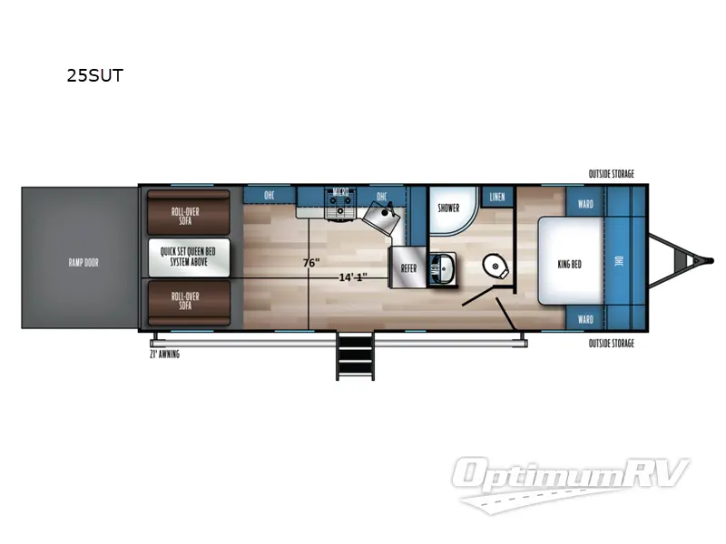 2025 Forest River Vengeance Rogue SUT 25SUT Floorplan Photo