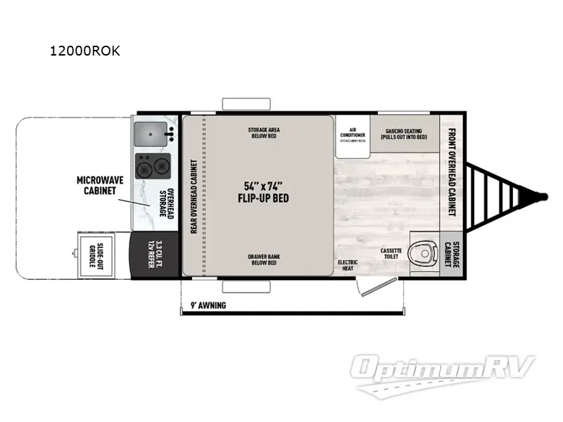 2025 Forest River Viking ROK 12000ROK RV Floorplan Photo