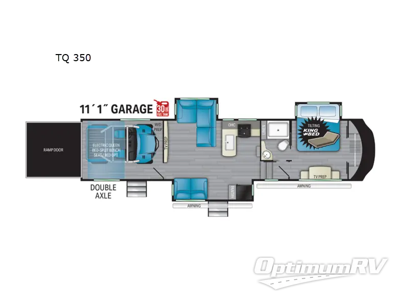 2023 Heartland Torque TQ 350 RV Floorplan Photo