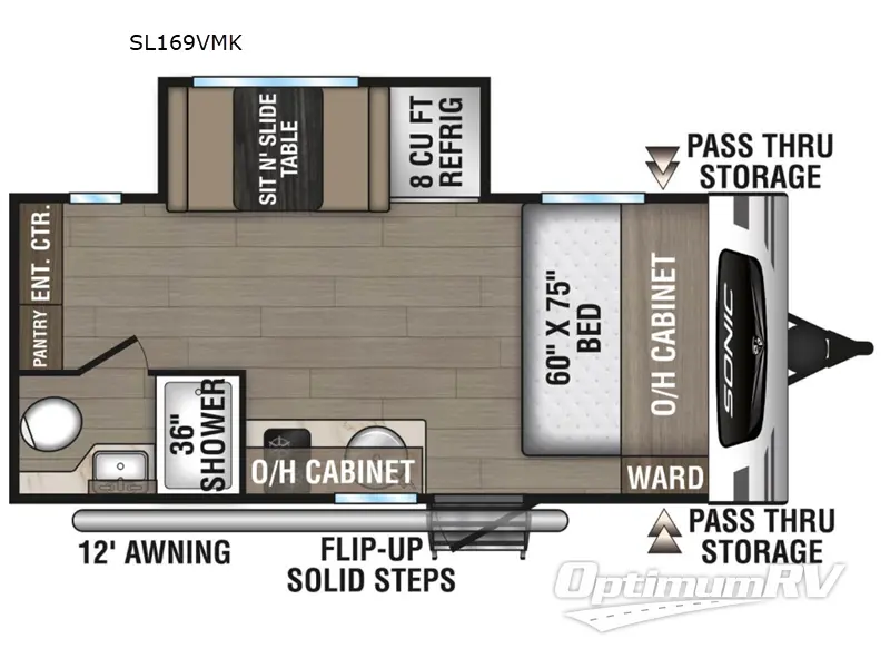 2025 Venture Sonic Lite SL169VMK Floorplan Photo