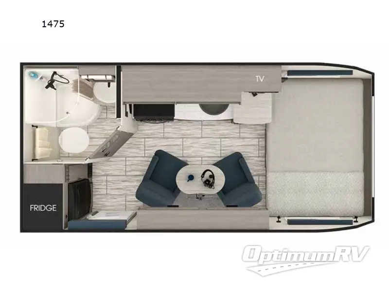 2025 Lance Lance Travel Trailers 1475 Floorplan Photo