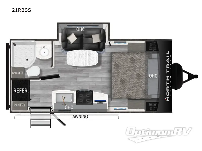 2023 Heartland North Trail 21RBSS RV Floorplan Photo