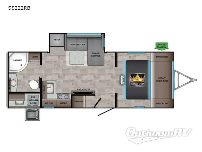 2022 CrossRoads Sunset Trail SS222RB Floorplan Photo