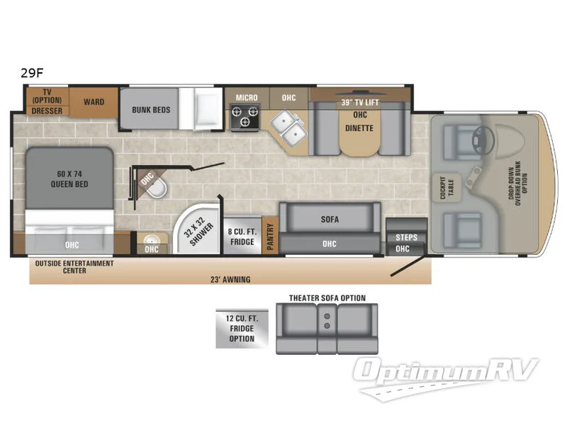 2019 Entegra Vision 29F Floorplan Photo