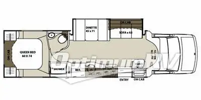 2012 Coachmen Concord 301SS RV Floorplan Photo