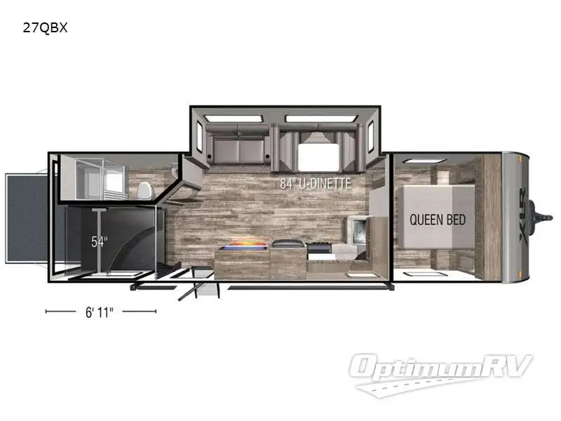 2021 Forest River XLR Boost 27QBX Floorplan Photo