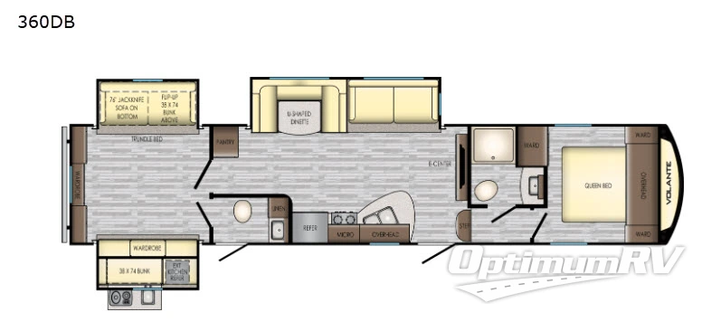 2019 CrossRoads Volante 360DB Floorplan Photo