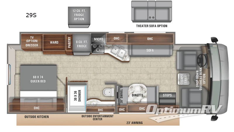 2020 Entegra Vision 29S Floorplan Photo