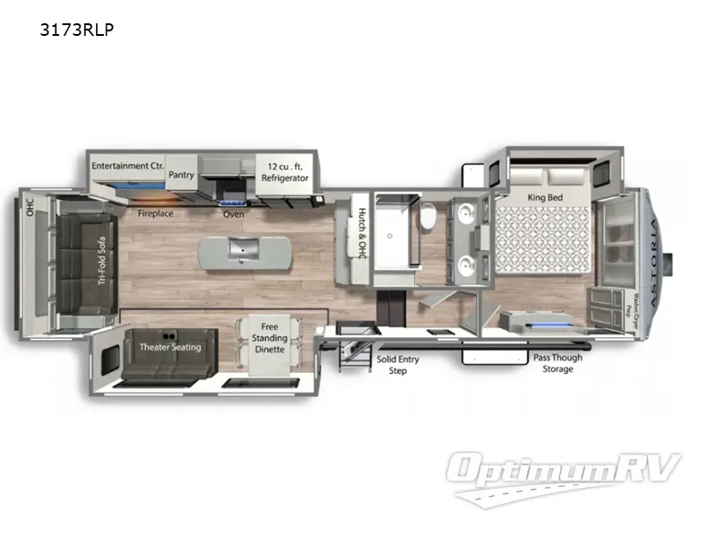 2022 Dutchmen Astoria 3173RLP Floorplan Photo