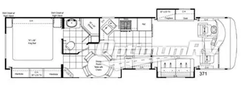 2008 Damon CHALLENGER 371 Floorplan Photo