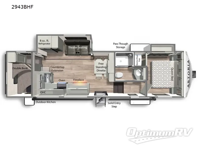 2022 Dutchmen Astoria 2943BHF RV Floorplan Photo