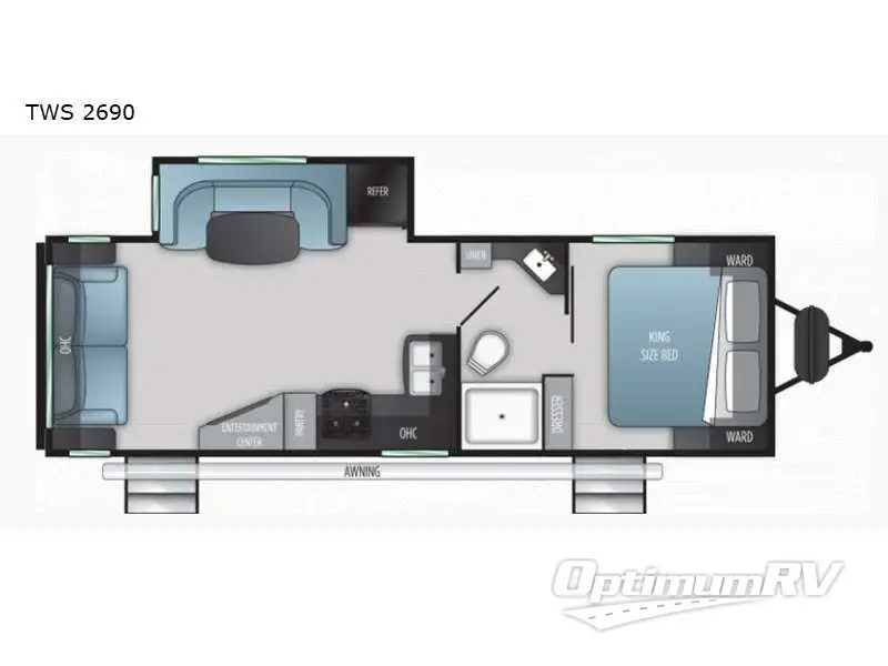 2022 Cruiser Twilight Signature TWS 2690 Floorplan Photo