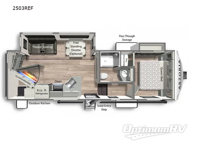 2022 Dutchmen Astoria 2503REF RV Floorplan Photo