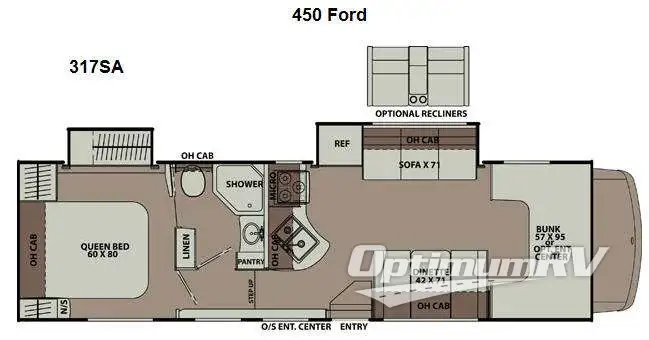 2015 Coachmen Leprechaun 317SA Ford 450 Floorplan Photo