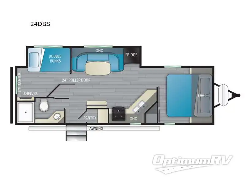 2021 Heartland North Trail 24DBS Floorplan Photo