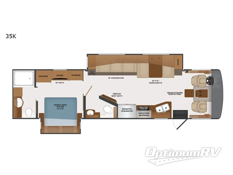 2019 Fleetwood Southwind 35K Floorplan Photo