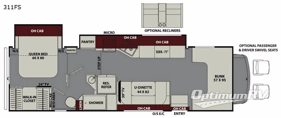 2018 Coachmen Leprechaun 311FS Ford 450 Floorplan Photo
