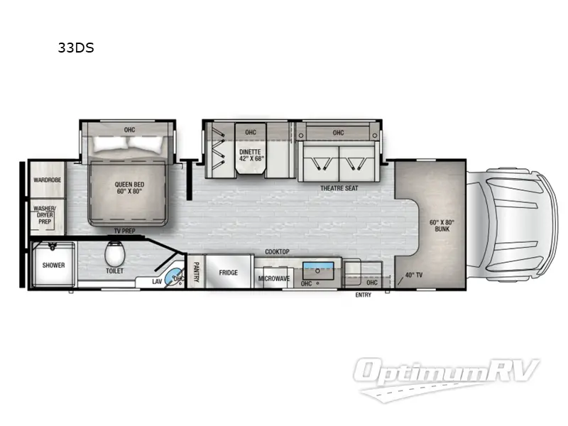 2025 East To West Bravado 33DS Floorplan Photo