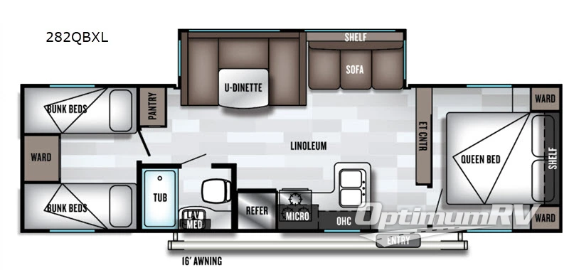 2019 Forest River Salem Cruise Lite 282QBXL Floorplan Photo