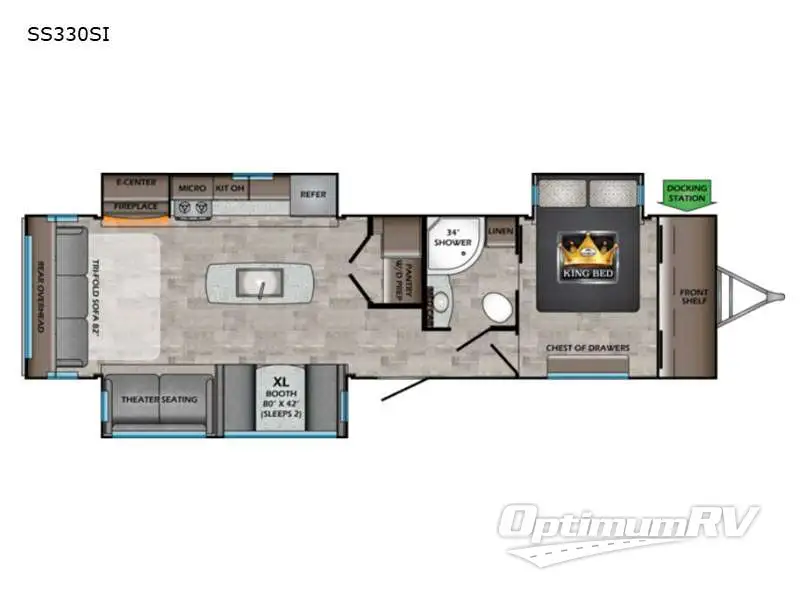 2021 CrossRoads Sunset Trail SS330SI Floorplan Photo
