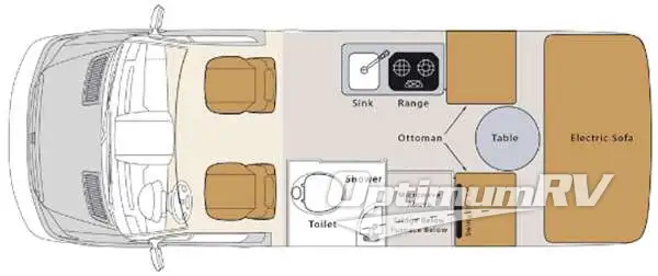 2017 Pleasure-Way Ascent Std. Model Floorplan Photo