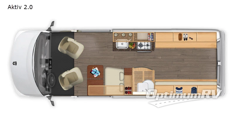 2018 EHGNA Hymer Aktiv 2.0 Floorplan Photo