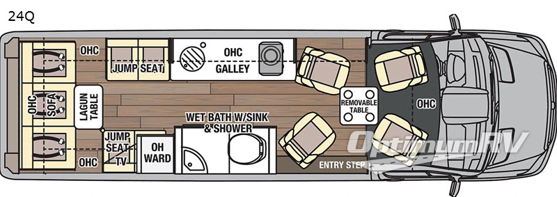 2021 Coachmen Galleria 24Q Floorplan Photo