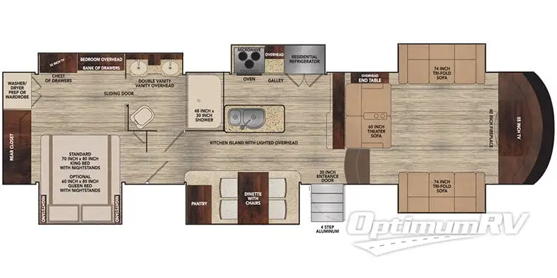 2017 VanLeigh Vilano 375FL RV Floorplan Photo