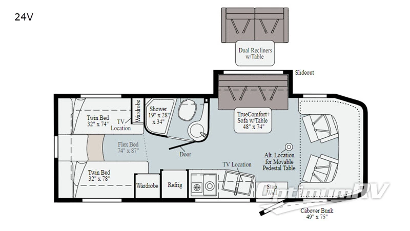 2020 Winnebago View 24V RV Floorplan Photo