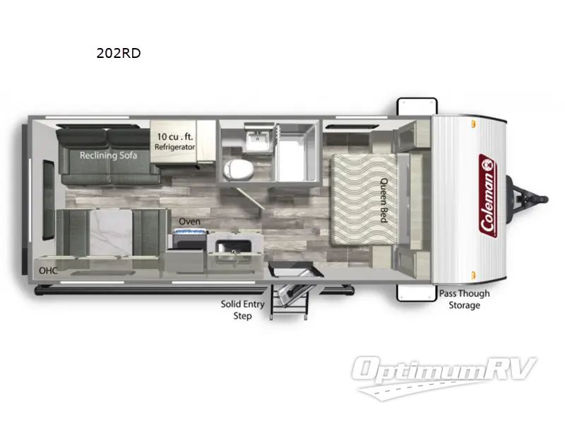 2022 Dutchmen Coleman Lantern LT Series 202RD Floorplan Photo