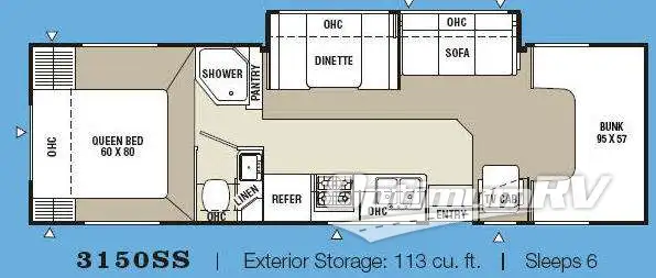 2007 Coachmen Freelander 3150SS Floorplan Photo