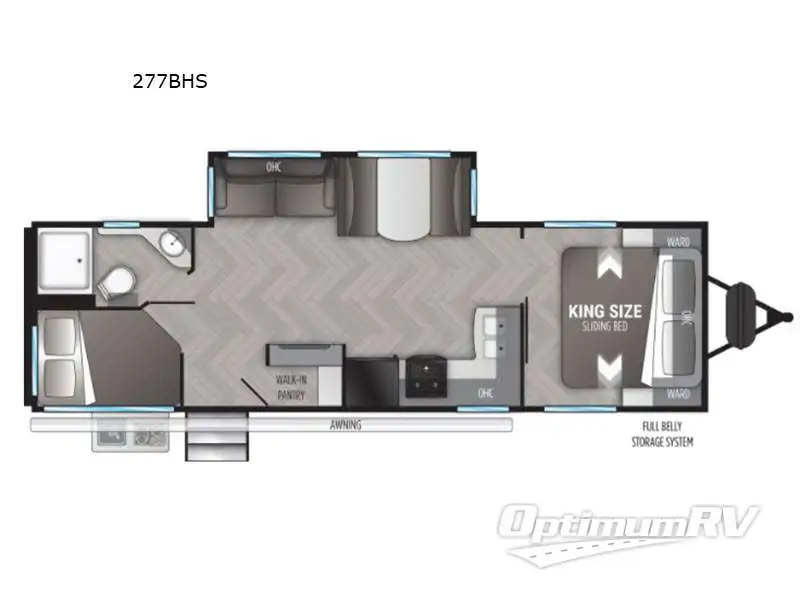 2021 Cruiser Shadow Cruiser 277BHS Floorplan Photo