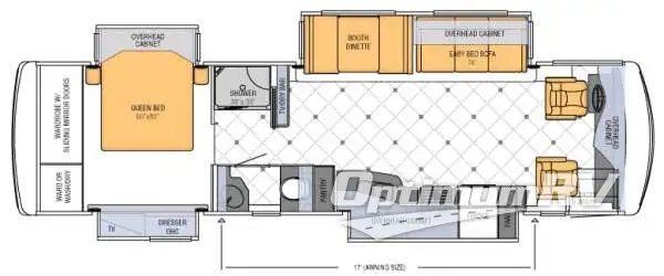 2013 Newmar Ventana 3433 Floorplan Photo