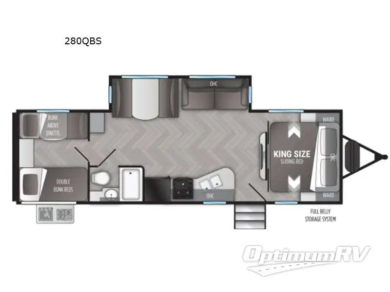 2021 Cruiser Shadow Cruiser 280QBS Floorplan Photo