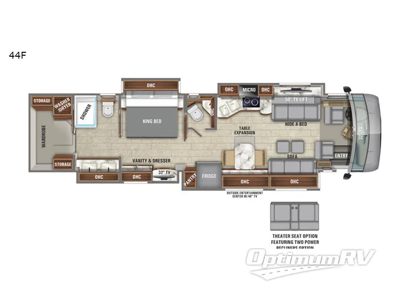 2020 Entegra Anthem 44F RV Floorplan Photo