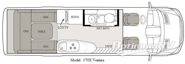 2009 Four Winds Ventura 170X Floorplan Photo