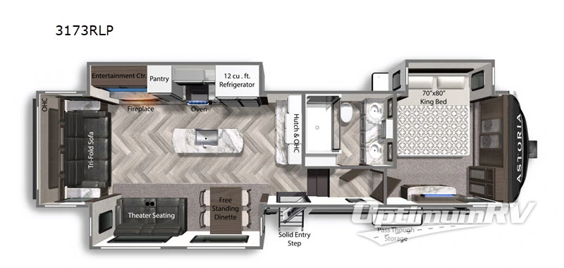 2020 Dutchmen Astoria 3173RLP Floorplan Photo