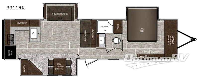 2020 Prime Time LaCrosse 3311RK Floorplan Photo