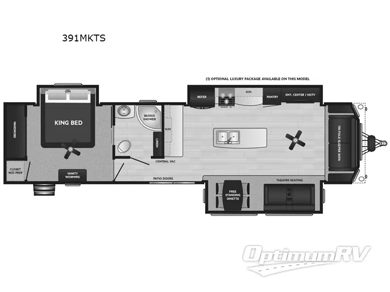 2023 Keystone Retreat 39MKTS RV Floorplan Photo