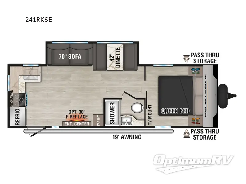 2025 KZ Sportsmen SE 241RKSE Floorplan Photo