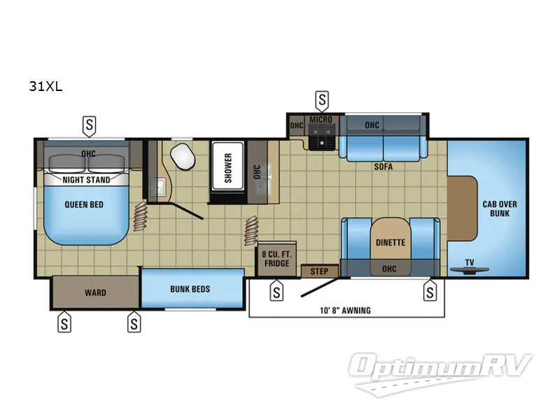 2017 Jayco Redhawk 31XL Floorplan Photo