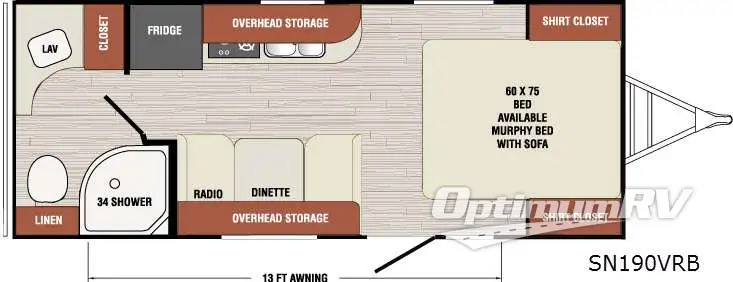 2015 Venture Sonic SN190VRB Floorplan Photo