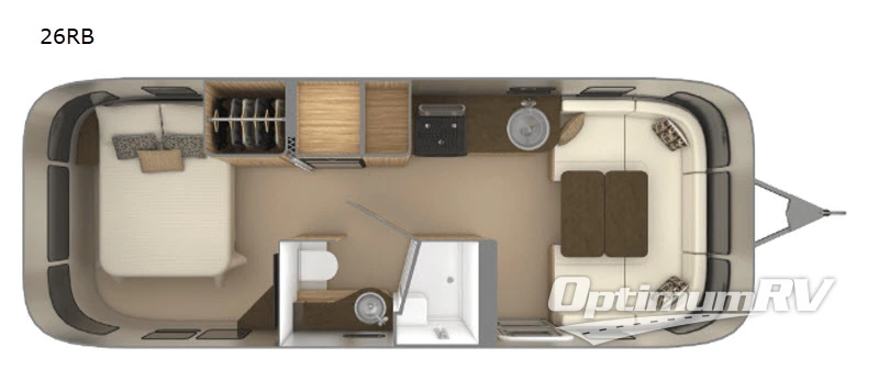 2019 Airstream Flying Cloud 26RB Floorplan Photo