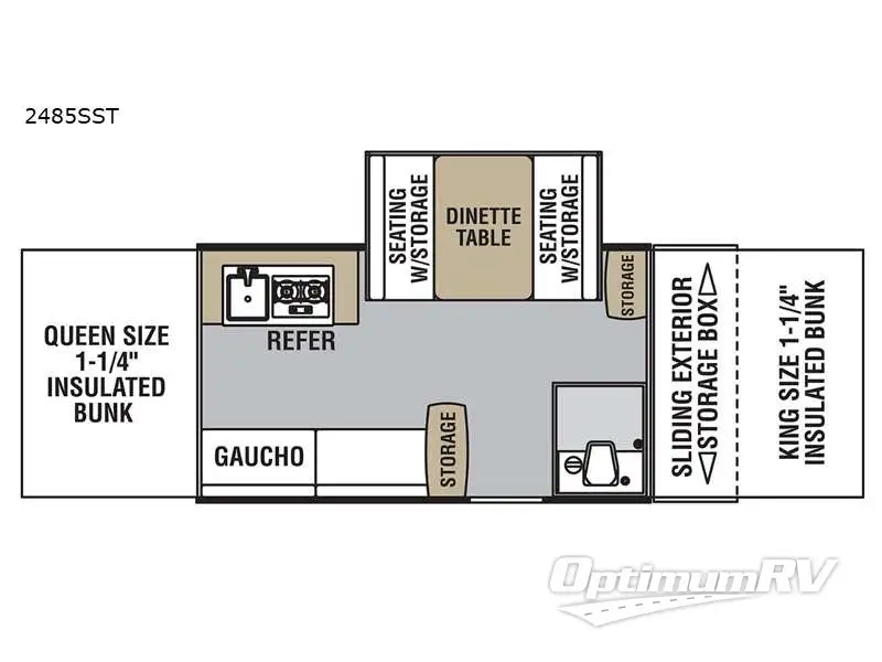 2021 Viking Legend 2485SST RV Floorplan Photo