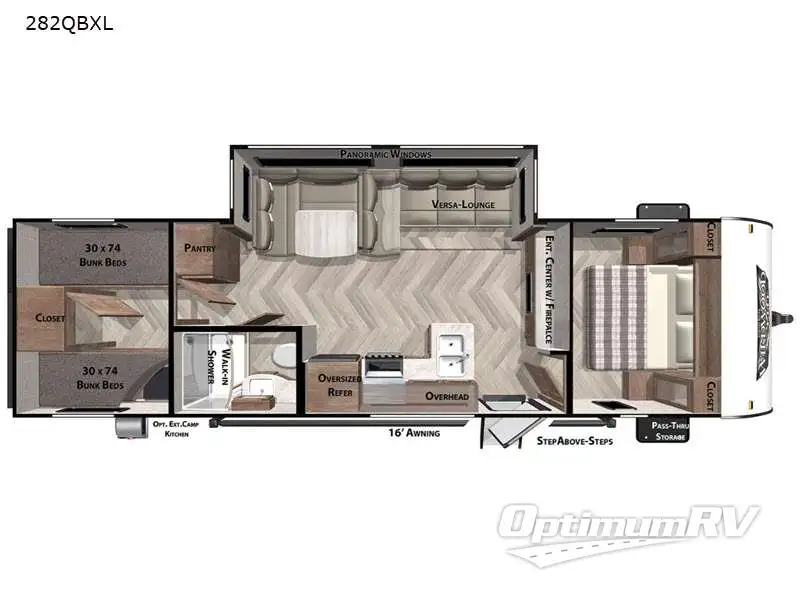 2021 Forest River Wildwood X-Lite 282QBXL RV Floorplan Photo